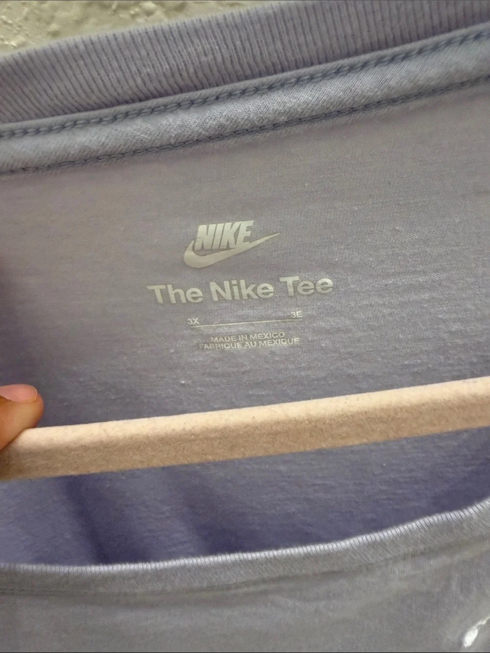 Nike Light Lavender Scoop Neck Tee with Small Swoosh